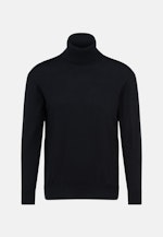Regular Pullover Uni in Schwarz |  Seidensticker Onlineshop