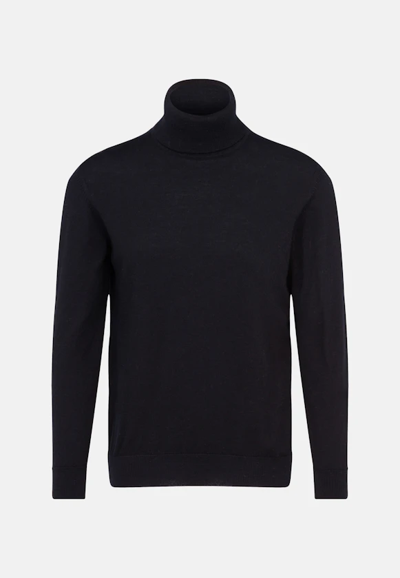 Regular Pull-over Uni in Noir |  Seidensticker Onlineshop