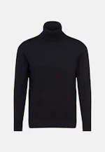 Regular Pullover Uni in Schwarz |  Seidensticker Onlineshop