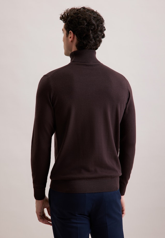 Regular Pullover Uni in Braun |  Seidensticker Onlineshop
