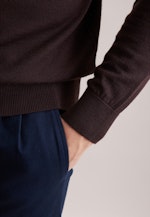 Regular Pullover Uni in Braun |  Seidensticker Onlineshop