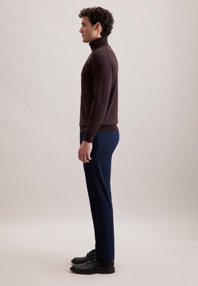 Regular Pullover Uni in Braun |  Seidensticker Onlineshop