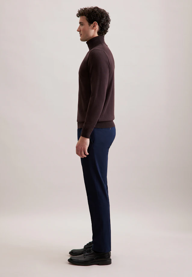 Regular Pull-over Uni in Marron |  Seidensticker Onlineshop