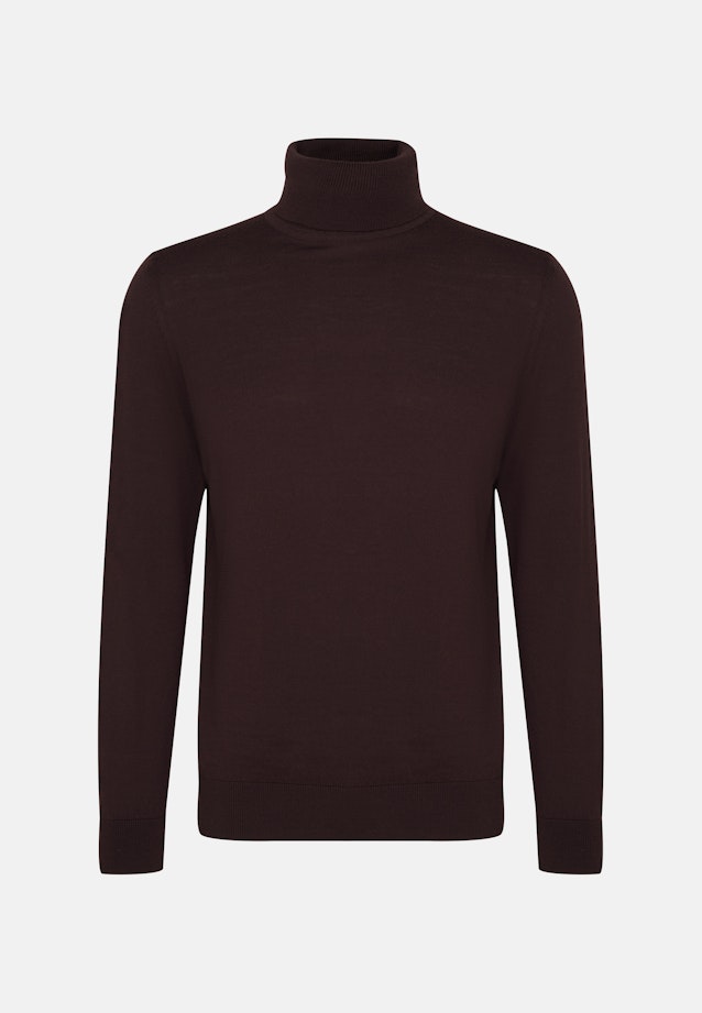 Regular Pullover Uni in Braun |  Seidensticker Onlineshop