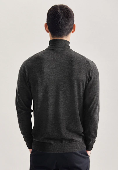 Regular Pullover Uni in Grau | Seidensticker Onlineshop