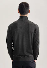 Regular Pullover Uni in Grau |  Seidensticker Onlineshop