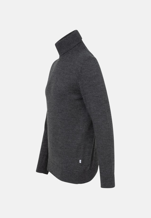 Regular Pullover Uni in Grau |  Seidensticker Onlineshop