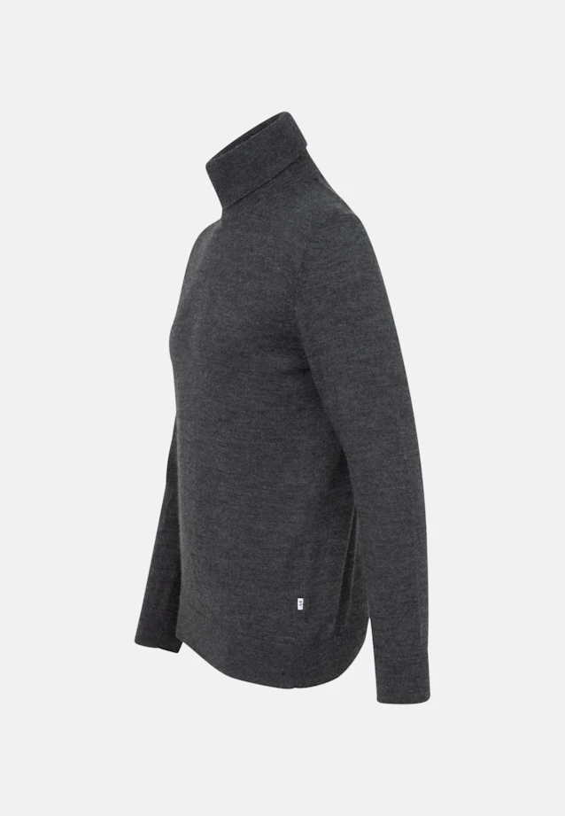 Rollkragen Pullover  , Uni in Grau |  Seidensticker Onlineshop