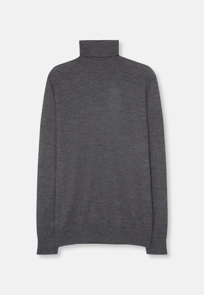 Regular Pullover Uni in Grau | Seidensticker Onlineshop