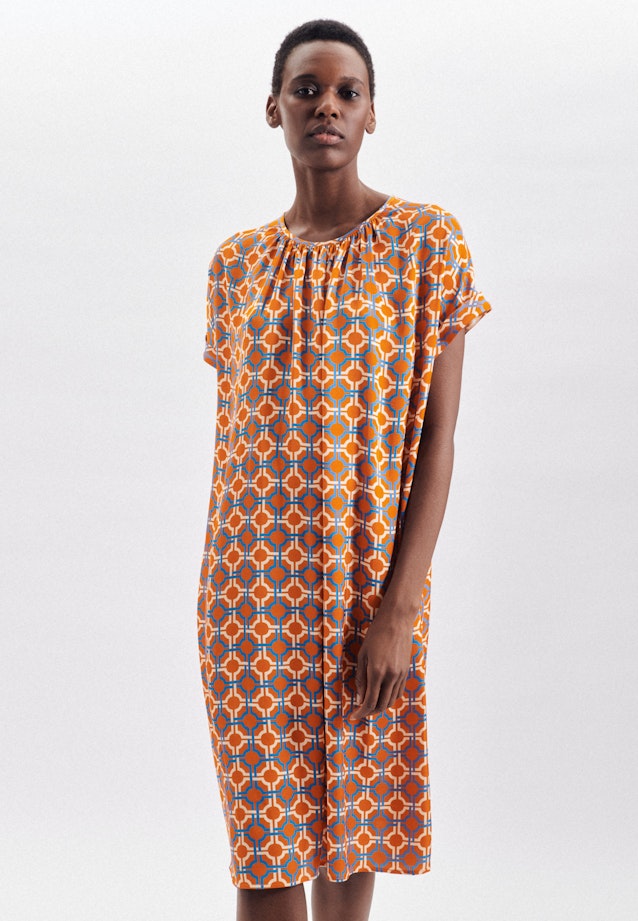 Crew Neck Dress in Orange |  Seidensticker Onlineshop