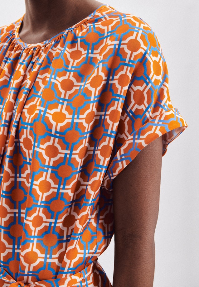 Crew Neck Dress in Orange |  Seidensticker Onlineshop