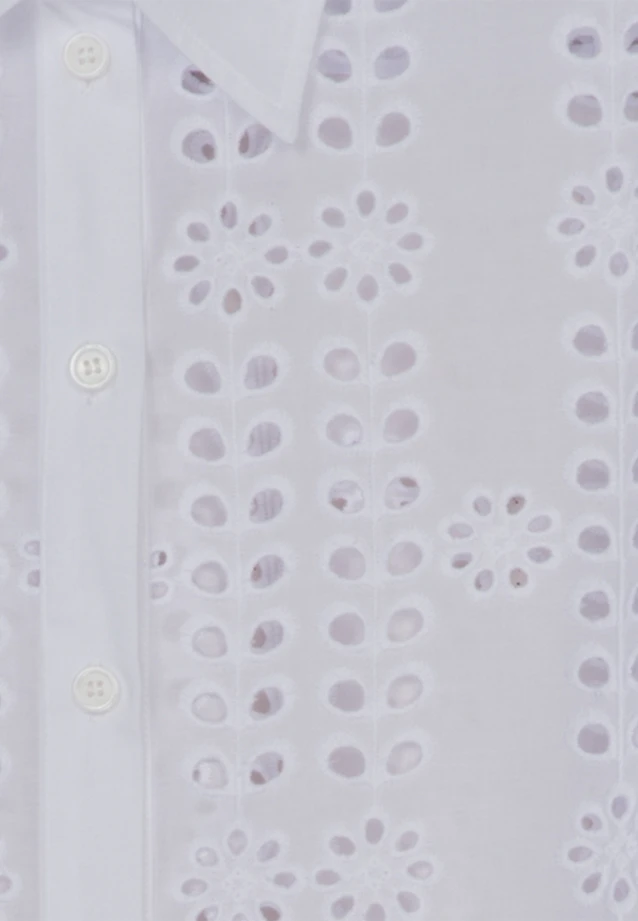 Hemdbluse Stickerei in Weiß |  Seidensticker Onlineshop