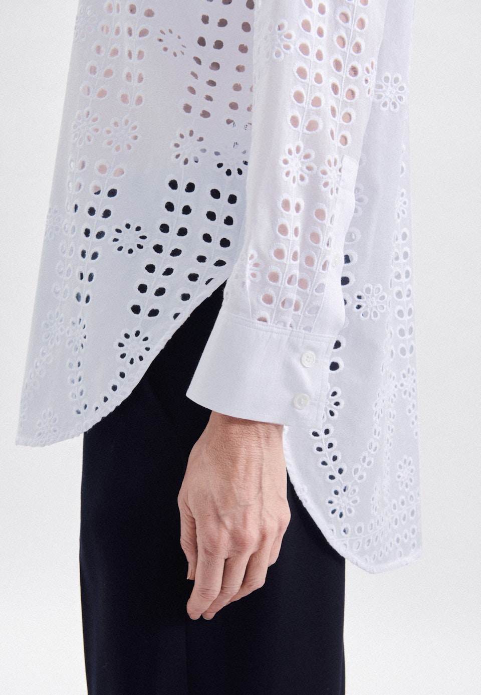Kragen Hemdbluse Oversized fit in Weiß |  Seidensticker Onlineshop