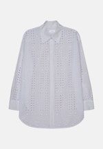 Long sleeve Lace Shirt Blouse in White |  Seidensticker Onlineshop