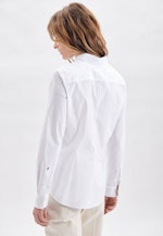 Long sleeve Poplin Shirt Blouse in White |  Seidensticker Onlineshop