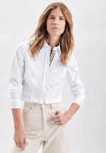 Long sleeve Poplin Shirt Blouse in White |  Seidensticker Onlineshop