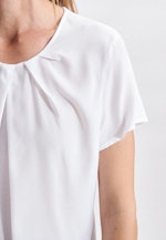 Kurzarm Voile Shirtbluse in Weiß |  Seidensticker Onlineshop