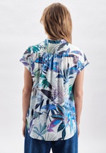 Regular Schlupfbluse Druck in Dunkelblau |  Seidensticker Onlineshop