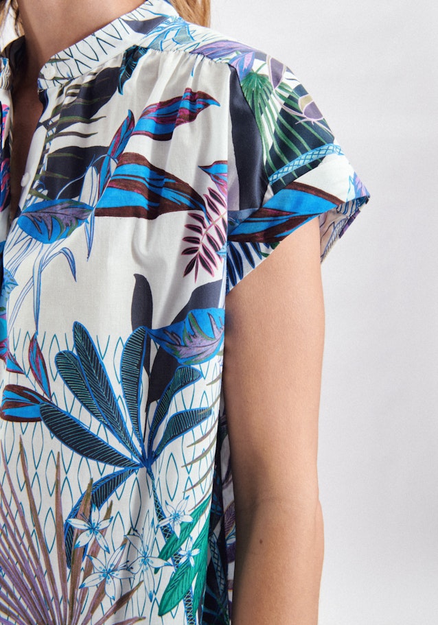 Blouse à enfiler Imprimé in Bleu Foncé | Seidensticker Onlineshop