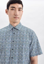 Regular Chemise d'affaires Imprimé in Turquoise |  Seidensticker Onlineshop