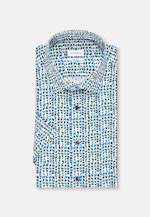 Regular Chemise d'affaires Imprimé in Turquoise |  Seidensticker Onlineshop