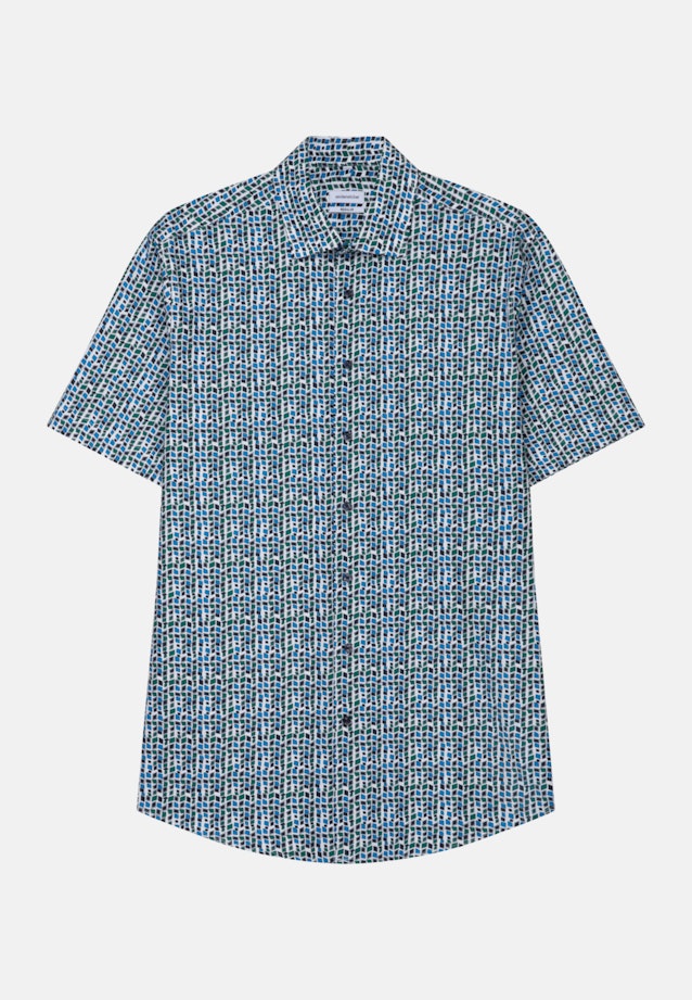 Regular Chemise d'affaires Imprimé in Turquoise |  Seidensticker Onlineshop
