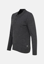Tailliert (Slim-Fit) Polo Uni in Grau |  Seidensticker Onlineshop