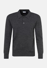 Tailliert (Slim-Fit) Polo Uni in Grau |  Seidensticker Onlineshop