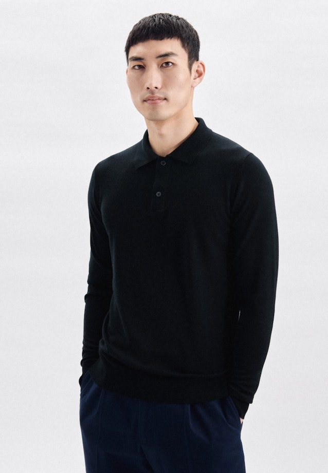 Collar Polo-Shirt in Dark Blue |  Seidensticker Onlineshop