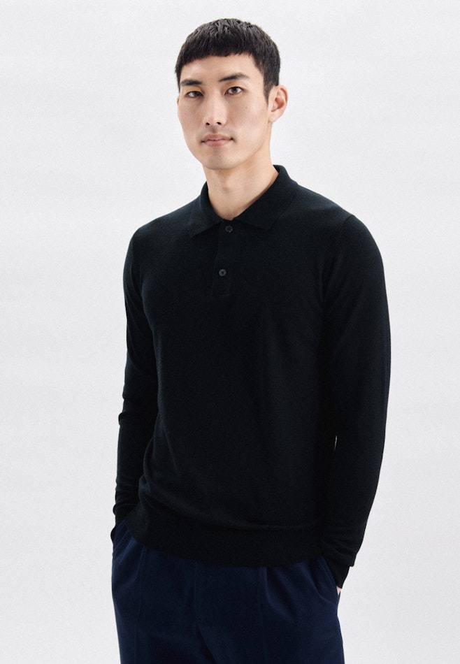 Collar Polo-Shirt in Dark Blue | Seidensticker online shop