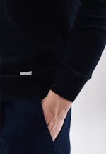 Tailliert (Slim-Fit) Polo Uni in Dunkelblau |  Seidensticker Onlineshop