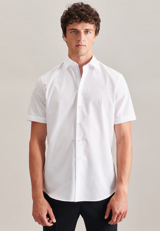 Slim Business Hemd Uni in Weiß |  Seidensticker Onlineshop