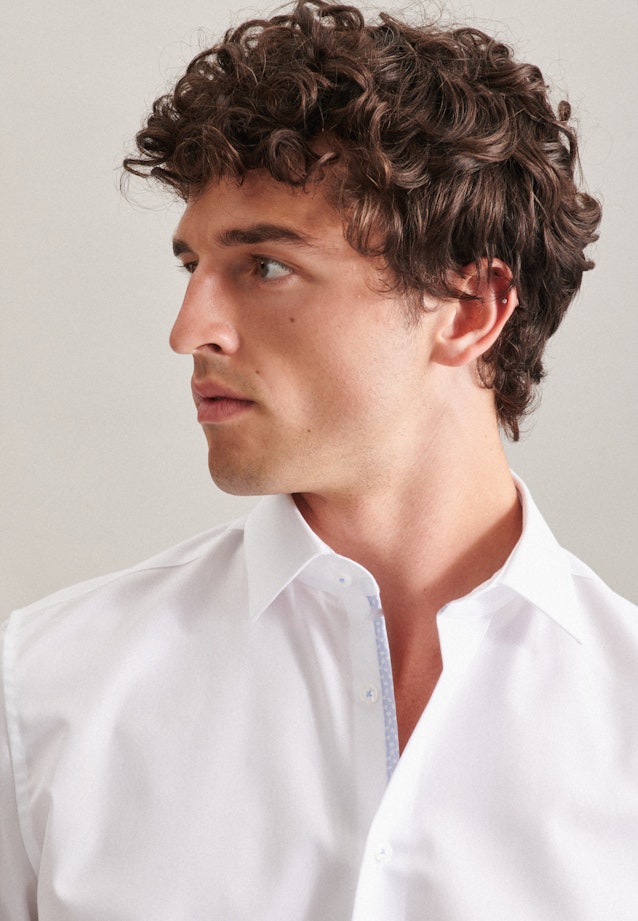 Slim Business Hemd Uni in Weiß |  Seidensticker Onlineshop