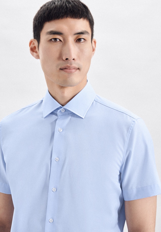 Slim Business Hemd Uni in Mittelblau |  Seidensticker Onlineshop