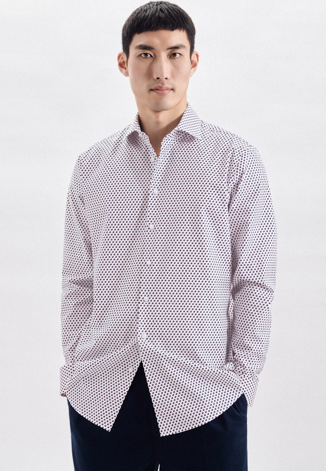 Regular fit Business shirt Print in Pink |  Seidensticker Onlineshop