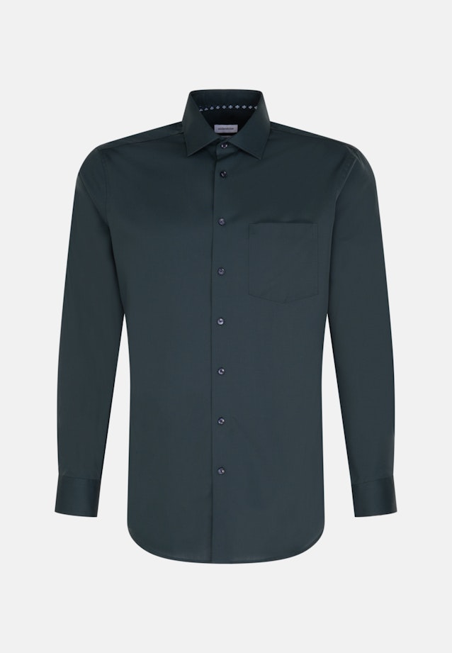 Regular Business shirt Uni in Green |  Seidensticker Onlineshop