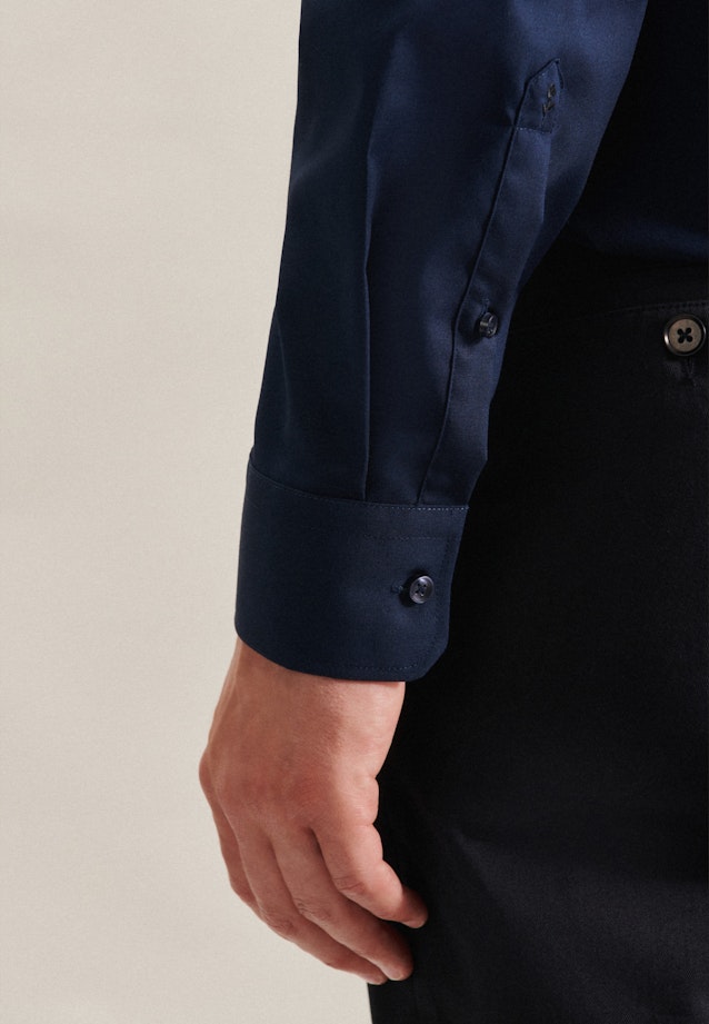 Regular Business shirt Uni in Dark Blue |  Seidensticker Onlineshop