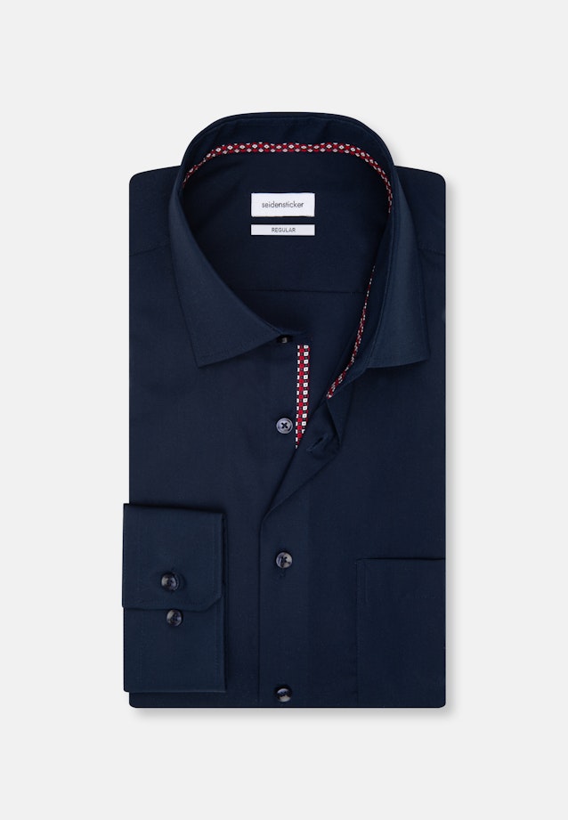 Regular Business shirt Uni in Dark Blue |  Seidensticker Onlineshop