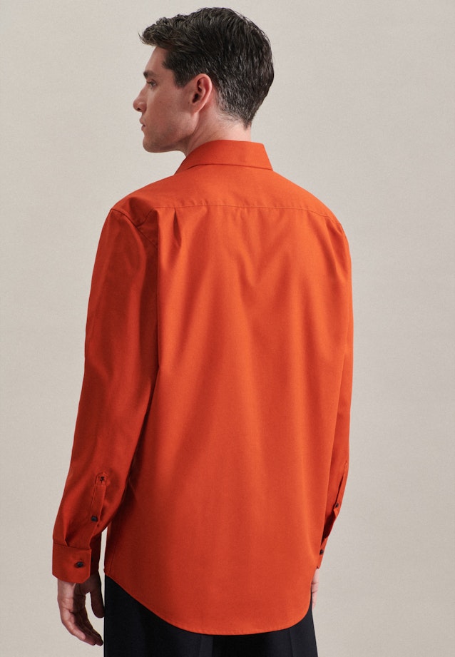 Regular Business shirt Uni in Orange |  Seidensticker Onlineshop