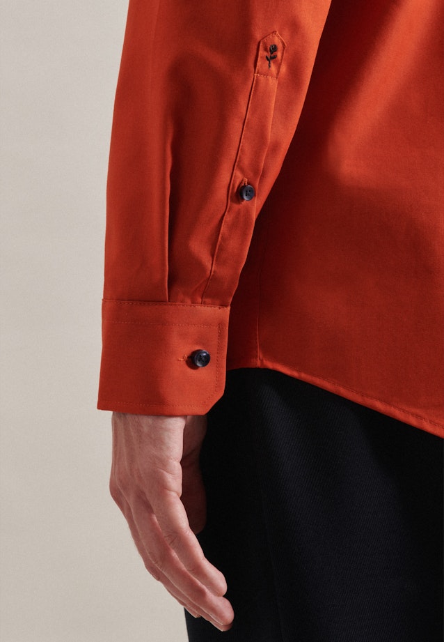 Regular Business shirt Uni in Orange |  Seidensticker Onlineshop