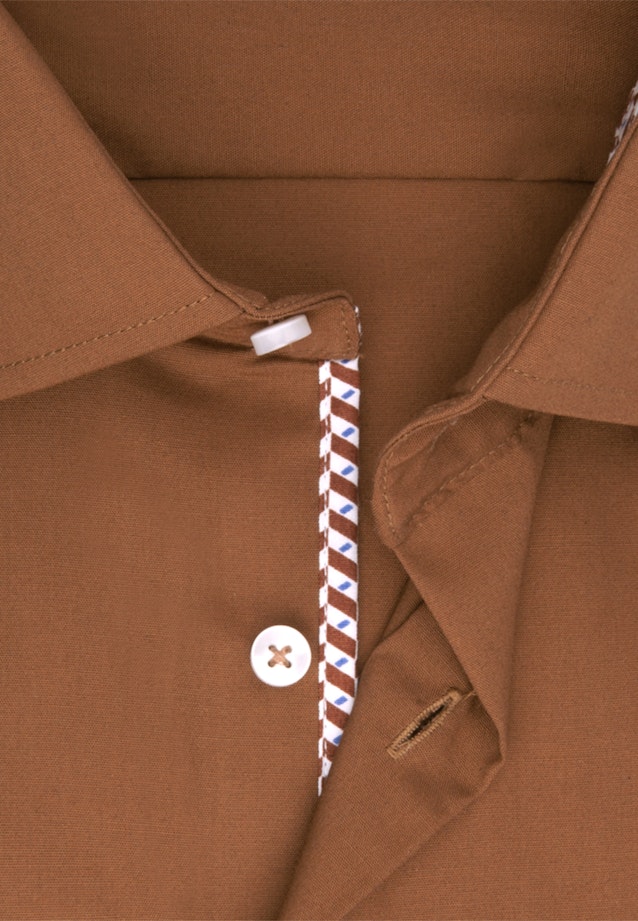 Regular Chemise d'affaires Uni in Marron |  Seidensticker Onlineshop