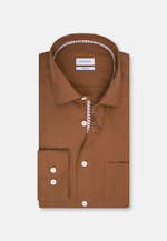 Regular Business Hemd Uni in Braun |  Seidensticker Onlineshop
