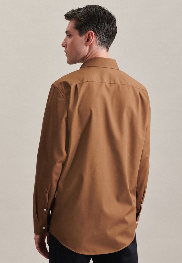 Regular Chemise d'affaires Uni in Marron |  Seidensticker Onlineshop