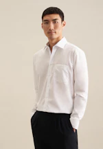 Regular Chemise d'affaires Uni in Blanc |  Seidensticker Onlineshop