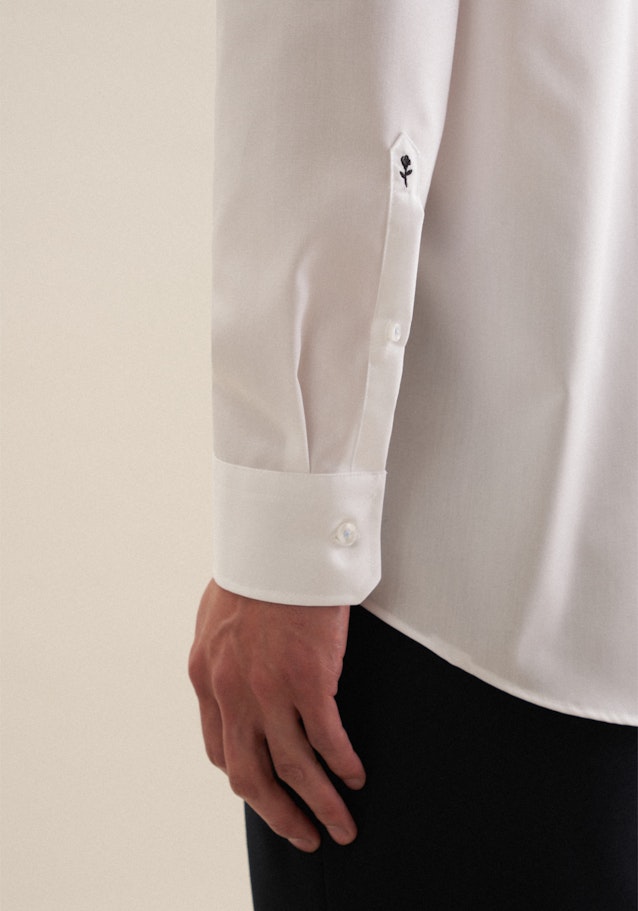 Regular Chemise Business Uni in Blanc | Seidensticker Onlineshop