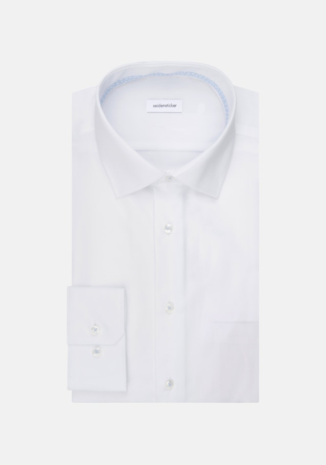 Regular Chemise Business Uni in Blanc | Seidensticker Onlineshop