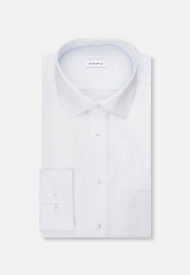 Regular Business Hemd Uni in Weiß |  Seidensticker Onlineshop