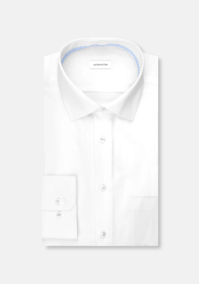 Regular Chemise d'affaires Uni dans Blanc | Boutique en ligne Seidensticker