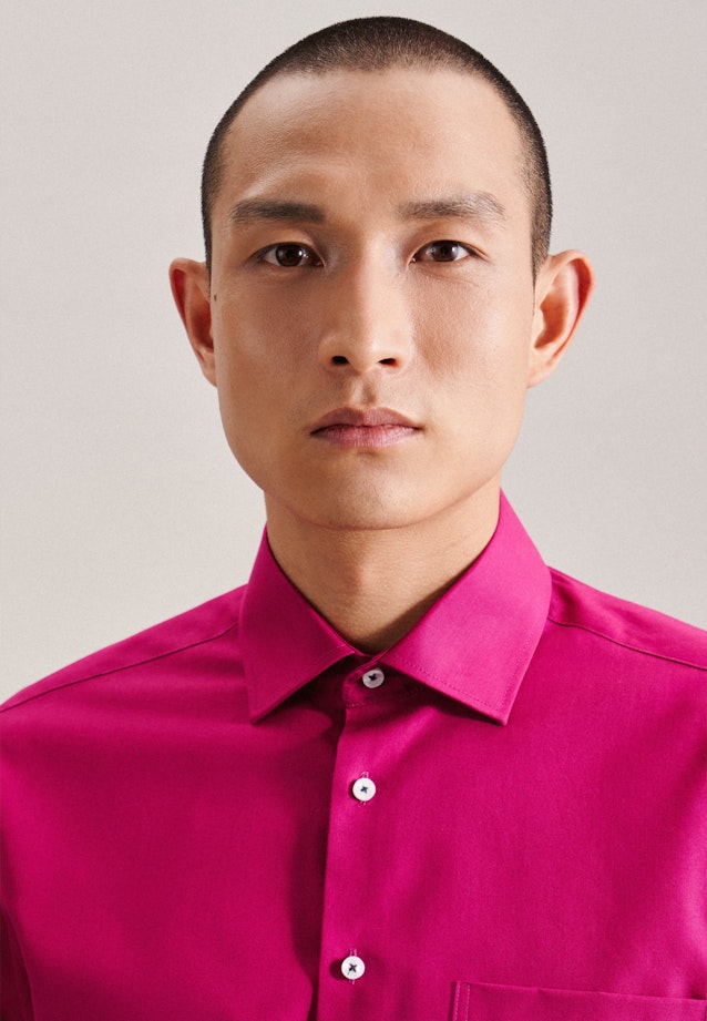 Non-iron Poplin Business Shirt in Regular with Kent-Collar in Pink |  Seidensticker Onlineshop