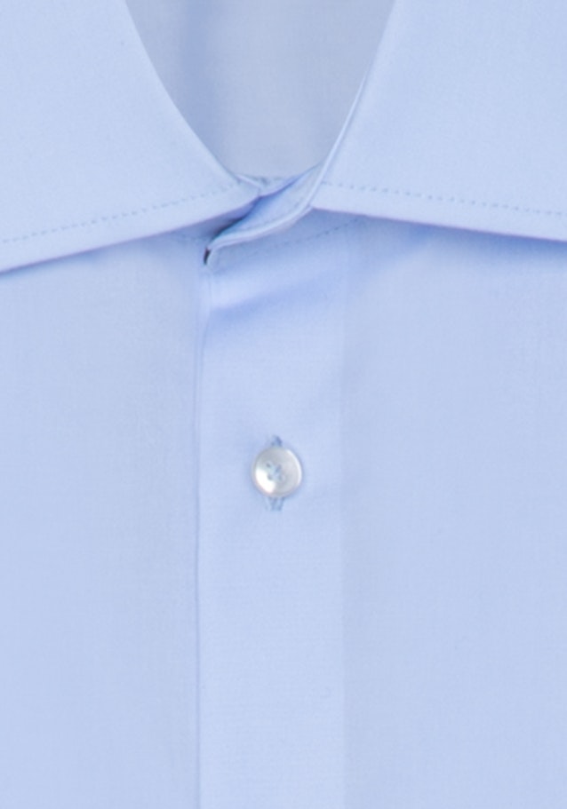Bügelfreies Popeline Business Hemd in Regular mit Kentkragen in Mittelblau |  Seidensticker Onlineshop